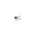 Ideal Lux Luminaire mural PERLAGE à 1 flamme G9 IP20, laiton satiné 