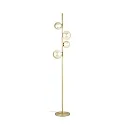 Lampadaire PERLAGE 4 flammes G9 IP20, laiton satiné 