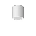Plafonnier extérieur TECHO PL1 D09 ROUND Bas, rond, rigide, avec douille GU10 IP54, blanche