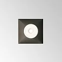 Plafonnier encastré GAME TRIMLESS SQUARE angulaire, rigide, affleurant, UGR < 19, commutable IP40/IP20, noir 
