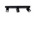 Luminaire de plafond RUDY 3 flammes GU10 IP20, noir gradable
