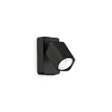 Luminaire mural RUDY à 1 flamme GU10 IP20, noir gradable