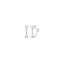 Ideal Lux Lampe à piquet de terre TERRA E27 IP65, marron café gradable