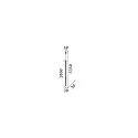 Ideal Lux pendant luminaire ULTRATHIN 100 DALI controllable IP20, black dimmable