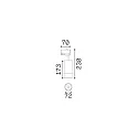 Ideal Lux Projecteur triphasé EOS 25W ON-OFF réglable, focalisable, on/off IP20, blanc mat 