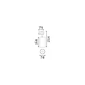 Ideal Lux Projecteur triphasé FOX 25W BIG / ON-OFF 940 réglable, commutable IP20, noir mat 