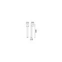 Ideal Lux Borne d'éclairage GAS GU10 IP43, noir gradable
