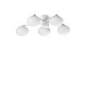 Luminaire de plafond HERMES 5 flammes G9 IP20, blanche gradable