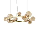 Luminaire à suspension PERLAGE 14 flammes G9 IP20, laiton satiné 
