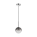 pendant luminaire EQUINOXE D15 1 flame G4 IP20, smoky colour 