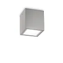 Plafonnier extérieur TECHO PL1 D15 SQUARE carré GU10 IP54, gris