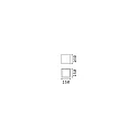 Ideal Lux Plafonnier extérieur TECHO PL1 D15 SQUARE carré GU10 IP54, gris