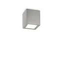Plafonnier extérieur TECHO PL1 D09 SQUARE carré GU10 IP54, gris