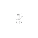 Ideal Lux Plafonnier encastré QUARK rond IP20, noir 