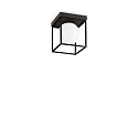 Luminaire de plafond LINGOTTO PL1 à 1 flamme E14 IP20, noir mat gradable