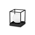 Lampe de table LINGOTTO TL1 BIG angulaire, avec interrupteur E14 IP20, noir mat 