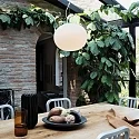 Ideal Lux Luminaire à suspension COTTON 40 E27 IP20, blanche gradable