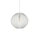 Luminaire à suspension NET 2 E27 IP20, blanche gradable