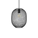 Luminaire à suspension NET 1 E27 IP20, noir gradable