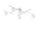 Luminaire de plafond ATLAS 5 flammes G9 IP20, blanche gradable