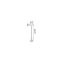 Ideal Lux Lampadaire à accu PURE IP54, noir gradable