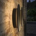 Luminaire mural d’extérieur PUNTO AP D30 rond, indirect, commutable IP54, noir mat 
