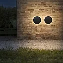 Luminaire mural d’extérieur PUNTO AP D30 rond, indirect, commutable IP54, noir mat 