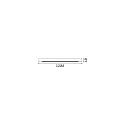 Ideal Lux canopy LINEAR ALL IN square, 6-fold, with cover, brass, burnished