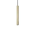 Luminaire à suspension ULTRATHIN D040 ON-OFF angulaire IP20, laiton 