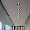 Ideal Lux ceiling recessed luminaire GAME TRIM ROUND 120MM round, UGR < 19, switchable IP40/IP20, white matt 