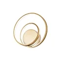 Luminaire mural OZ AP ON-OFF rond, on/off IP20, laiton brossé 