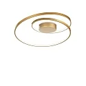Luminaire de plafond OZ PL ON-OFF rond, on/off IP20, laiton brossé 