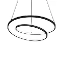 Luminaire à suspension OZ D80 ON-OFF rond, on/off IP20, noir mat 