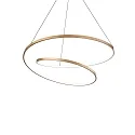 Luminaire à suspension OZ D80 ON-OFF rond, on/off IP20, laiton brossé 