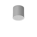 Plafonnier extérieur TECHO PL1 D15 ROUND Bas, rond, rigide, avec douille GU10 IP54, gris