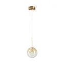 Luminaire à suspension EQUINOXE D15 à 1 flamme G4 IP20, ambre 