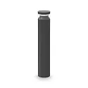 Luminaire borne BOEING H070 cylindrique, commutable, avec diffuseur IP65, noir mat 
