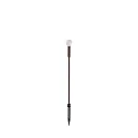 Lampe à piquet de terre TWIGGY SPHERE H65 IP65, marron café 