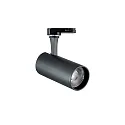 1-Projecteur monophasé FOX 15W MEDIUM / ON-OFF 930 réglable, commutable IP20, noir mat 