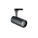 1-Projecteur monophasé FOX 25W BIG / ON-OFF 930 réglable, commutable IP20, noir mat 