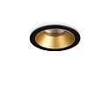 ceiling recessed luminaire GAME TRIM ROUND 58MM round, rigid, UGR < 19, switchable IP40/IP20, gold, black 