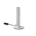 table lamp DORICA TL1 smooth, with switch, with touch dimmer IP20, steel brushed dimmable