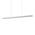 pendant luminaire DORICA SP1 D46 / B1400 down, 1 flame, smooth, long, DALI controllable IP20, steel brushed dimmable