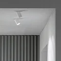Ideal Lux recessed spotlight NOVA swivelling, on/off IP20, white dimmable