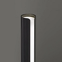 Ideal Lux table lamp DORICA TL1 with switch, with touch dimmer, fluted IP20, black matt dimmable