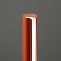 Ideal Lux table lamp DORICA TL1 with switch, with touch dimmer, fluted IP20, orange dimmable