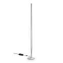 floor lamp DORICA PT1 1 flame, smooth, with cord dimmer IP20, steel brushed dimmable