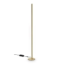 floor lamp DORICA PT1 1 flame, smooth, with cord dimmer IP20, brushed brass dimmable