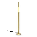 floor lamp DORICA PT3 3 flames, smooth, with cord dimmer IP20, brushed brass dimmable