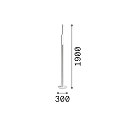 Ideal Lux floor lamp DORICA PT3 3 flames, smooth, with cord dimmer IP20, brushed brass dimmable